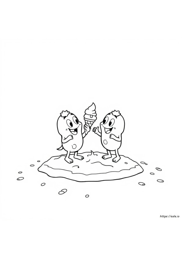 Icky Licky Coloring Page