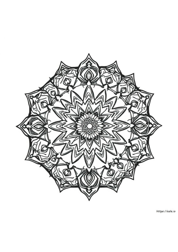 Islamic Mandala Coloring Pages