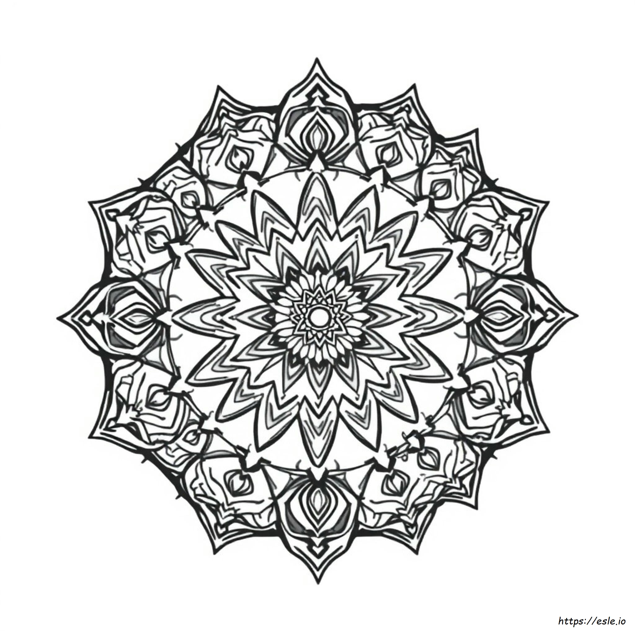 Mandala Islami Gambar Mewarnai