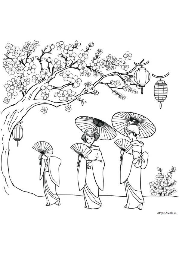 Disegni Da Colorare Giapponesi Facili