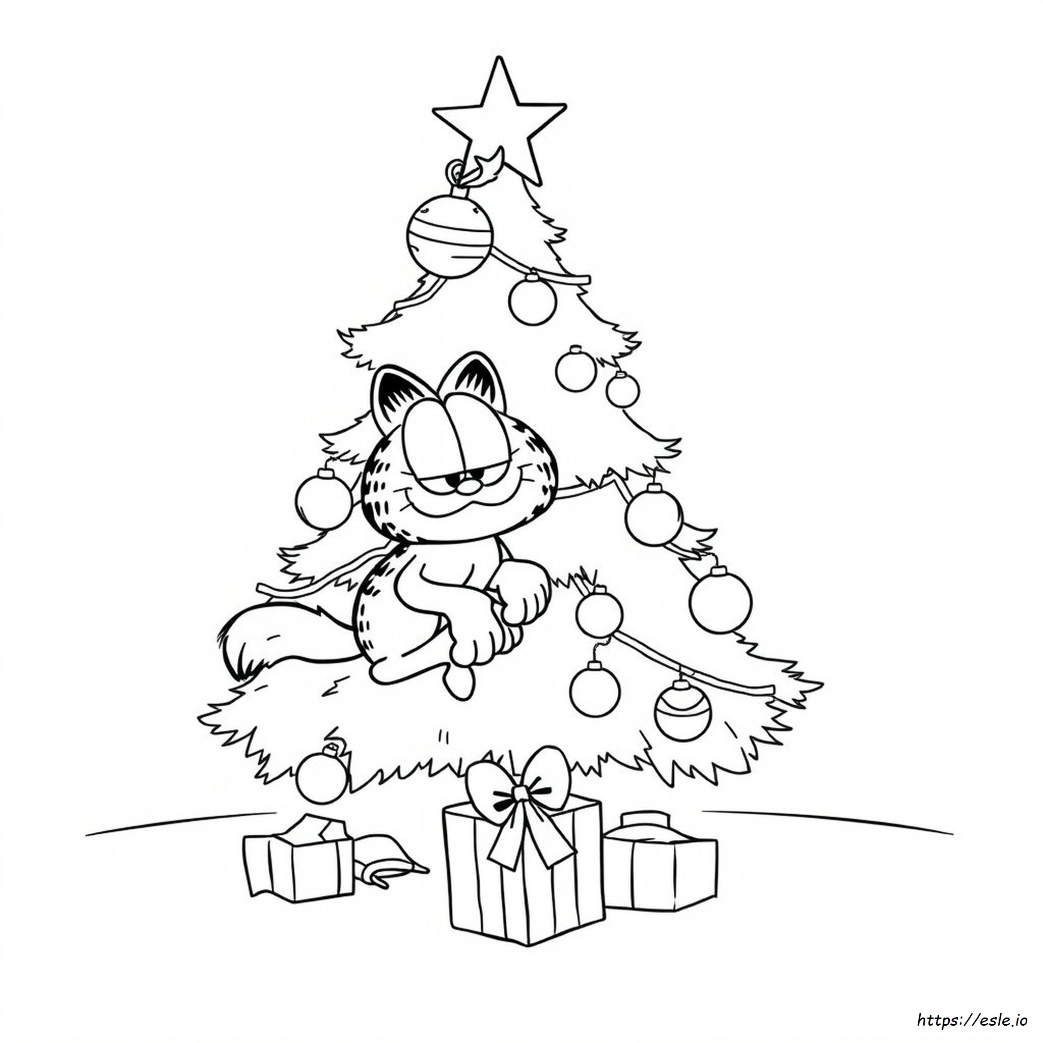 Garfield Christmas Coloring Pages