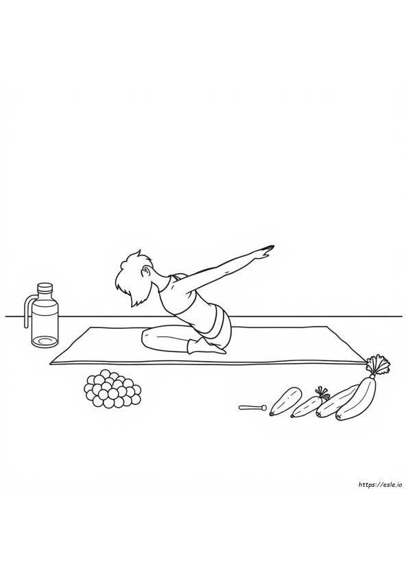 Gezondheid En Fitness Kleurplaten