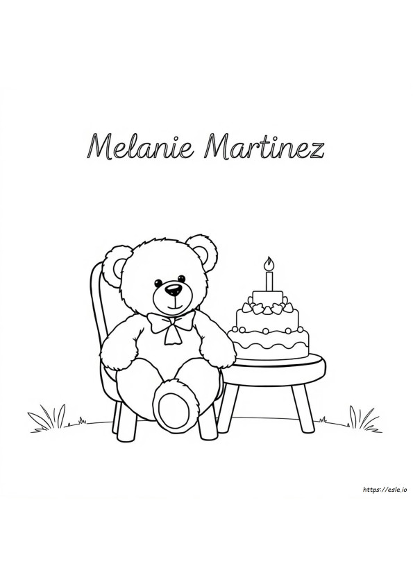 Teddy Bear Coloring Page Melanie Martinez