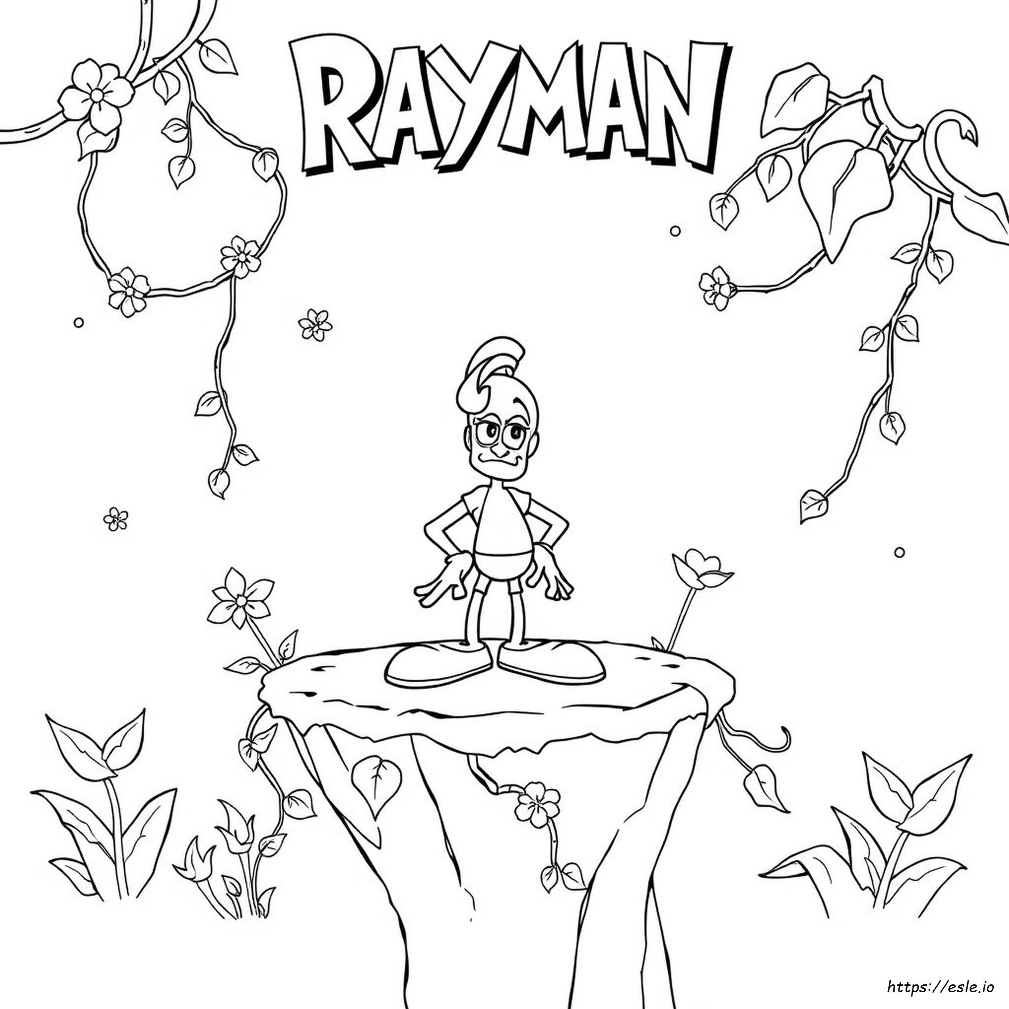 Rayman Coloring Page - Free Printable PDF
