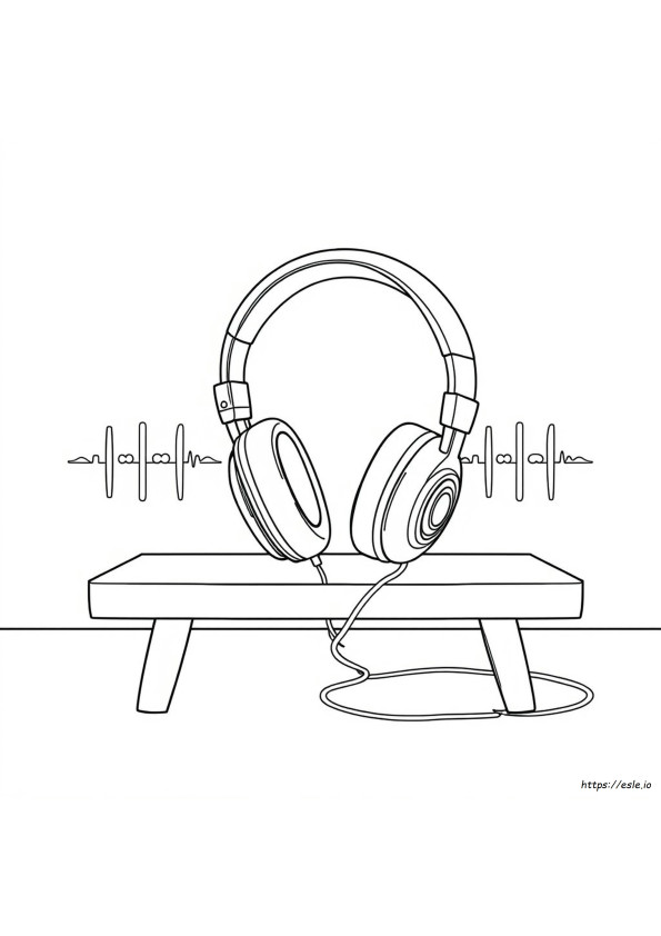 Cool Headphones Coloring Pages