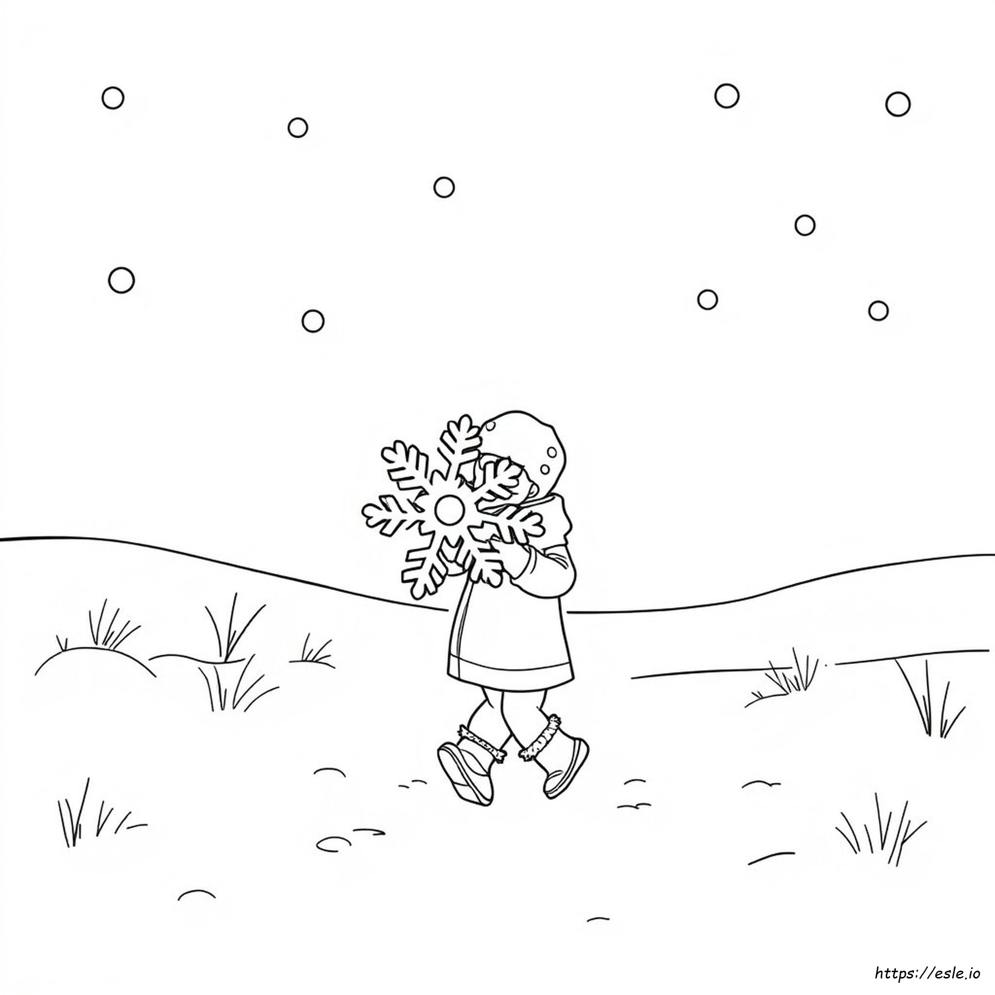 The Snowy Day Coloring Page