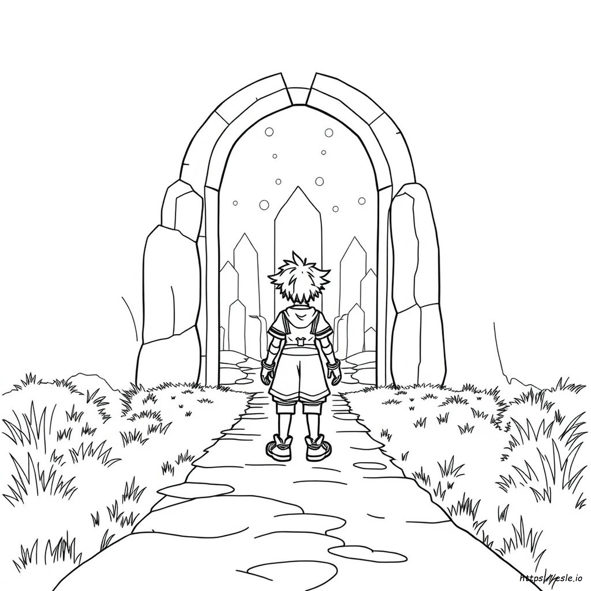Kingdom Hearts Coloring Page - Free Printable