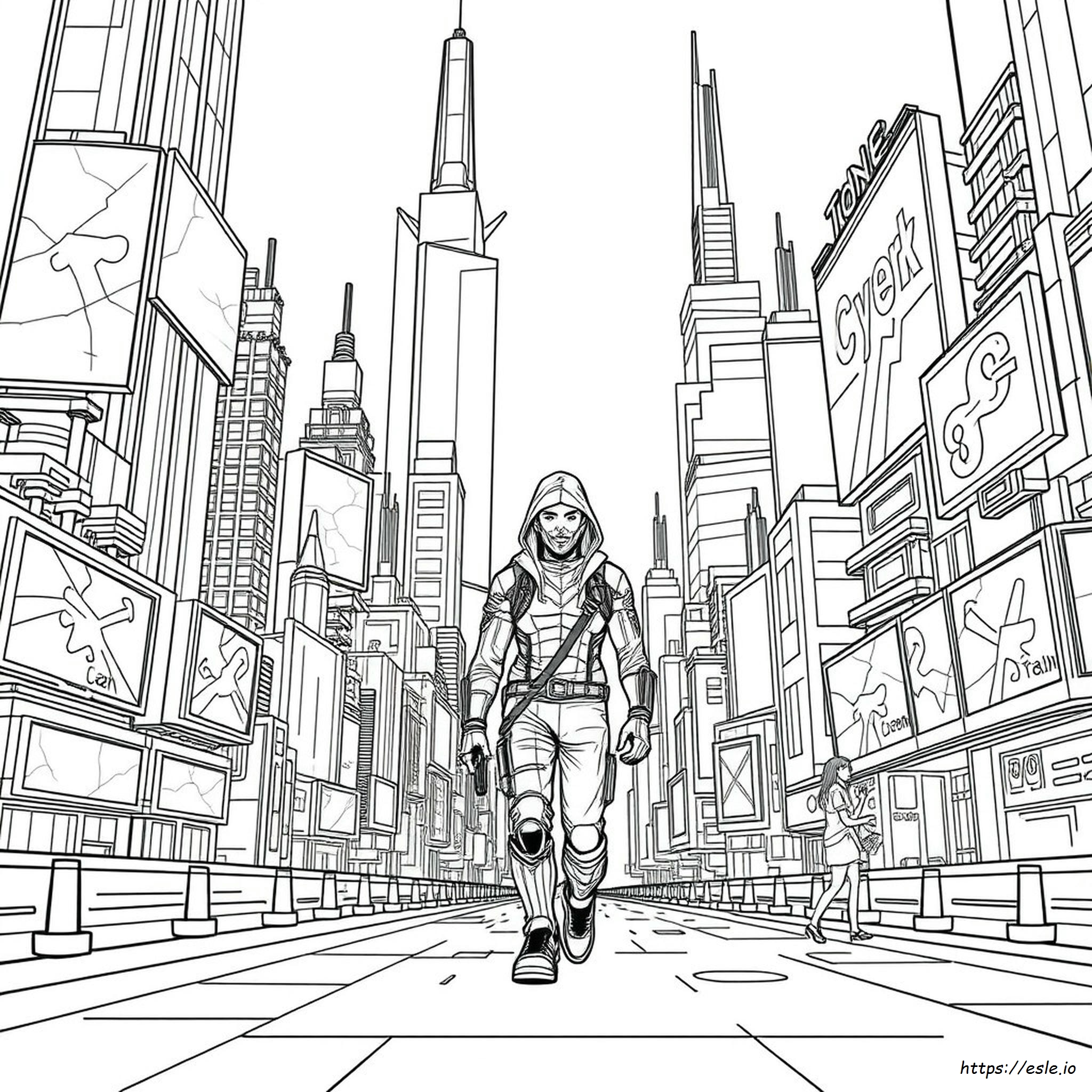 Buku Mewarnai Cyberpunk 2077