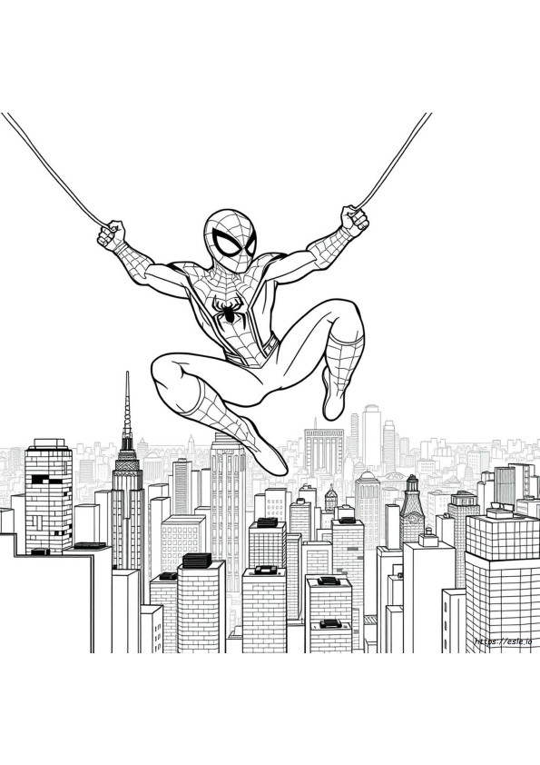 Cool Spider Man Coloring Pages