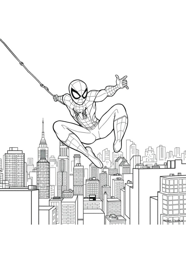 Coloring Spiderman Para Colorear