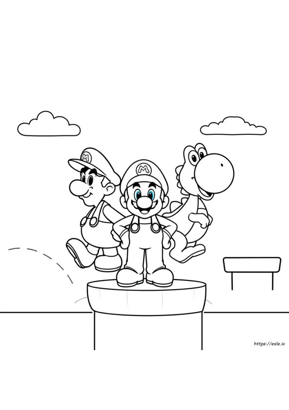 Free Printable Mario Characters Coloring Pages