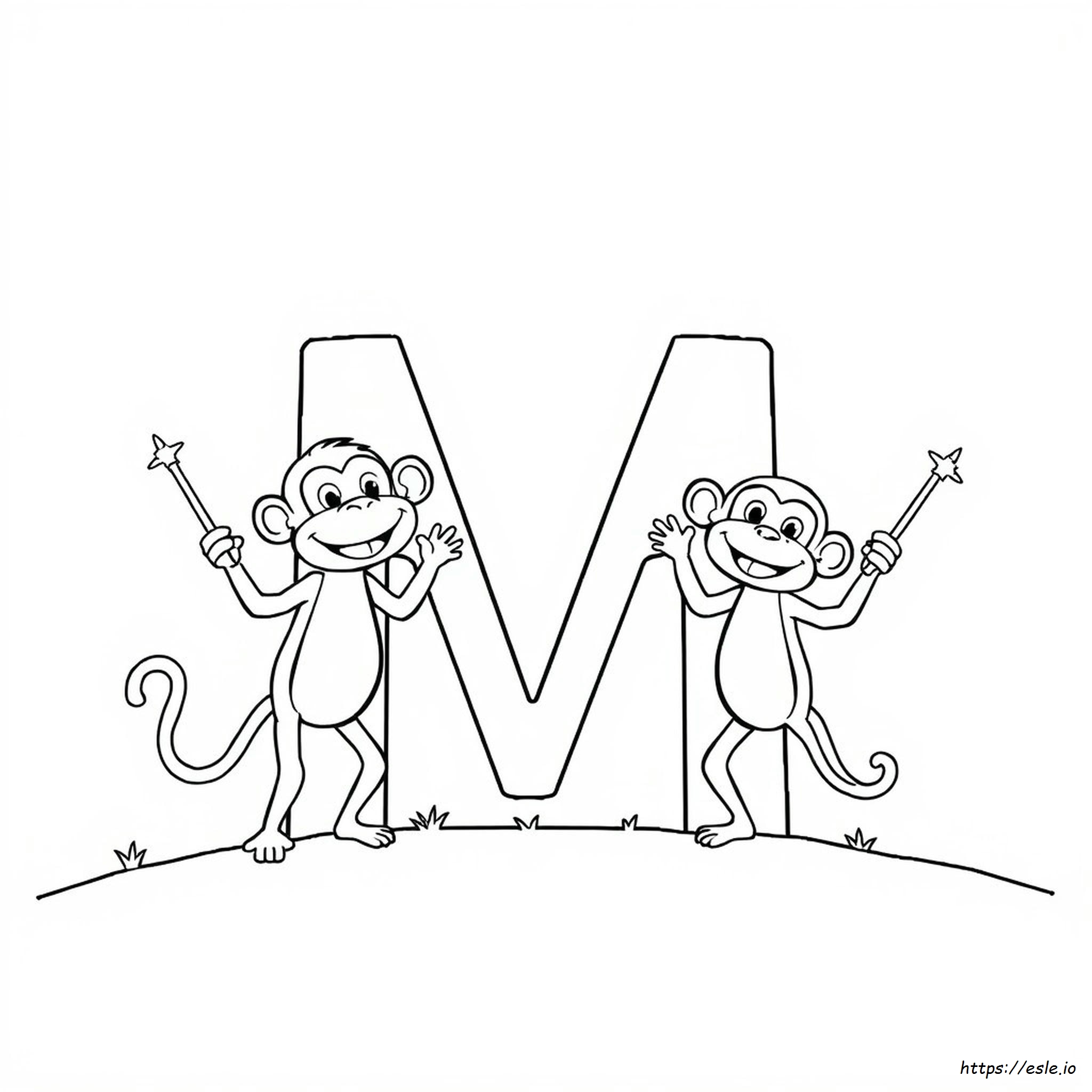 Alphabet Letter M Coloring Pages