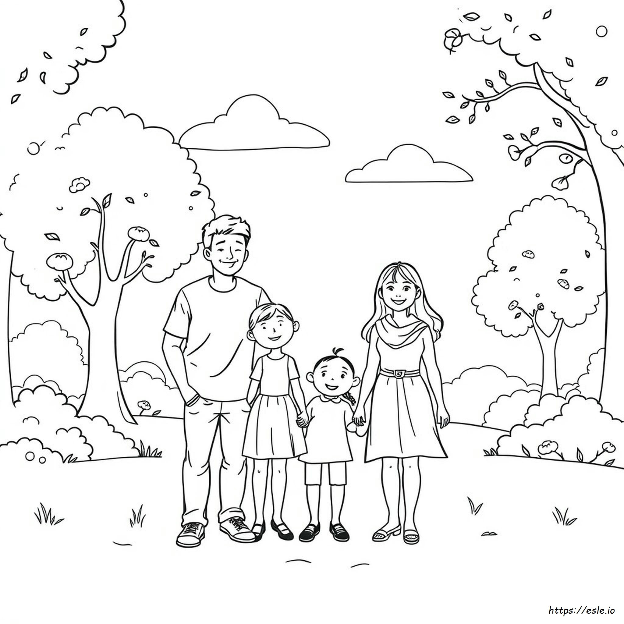 Coloriage Membres De La Famille À Imprimer Gratuit