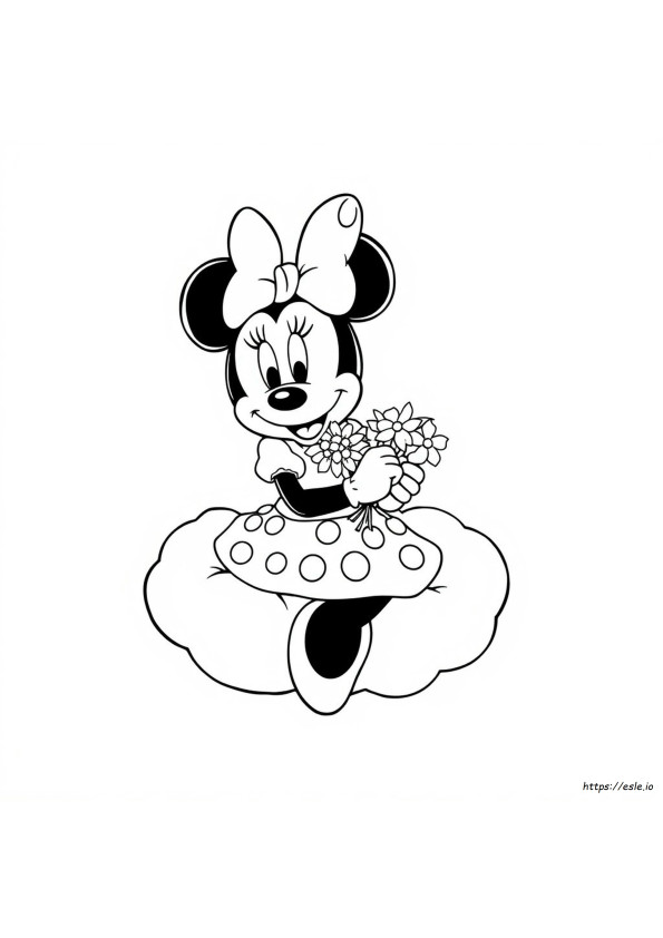 Minnie Maus Ausmalbild