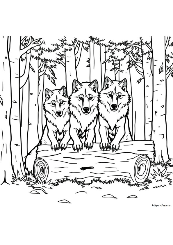 Timberwolves Coloring Pages