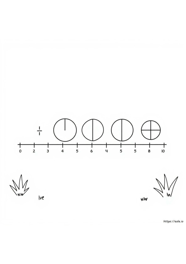 Equivalent Fractions Coloring Pages Resuelto