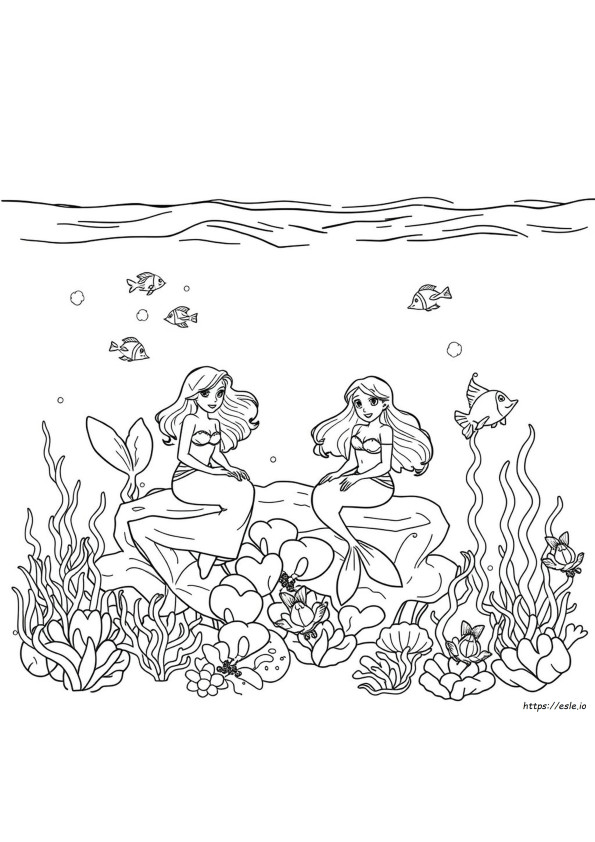 H20 Mermaid Coloring Pages