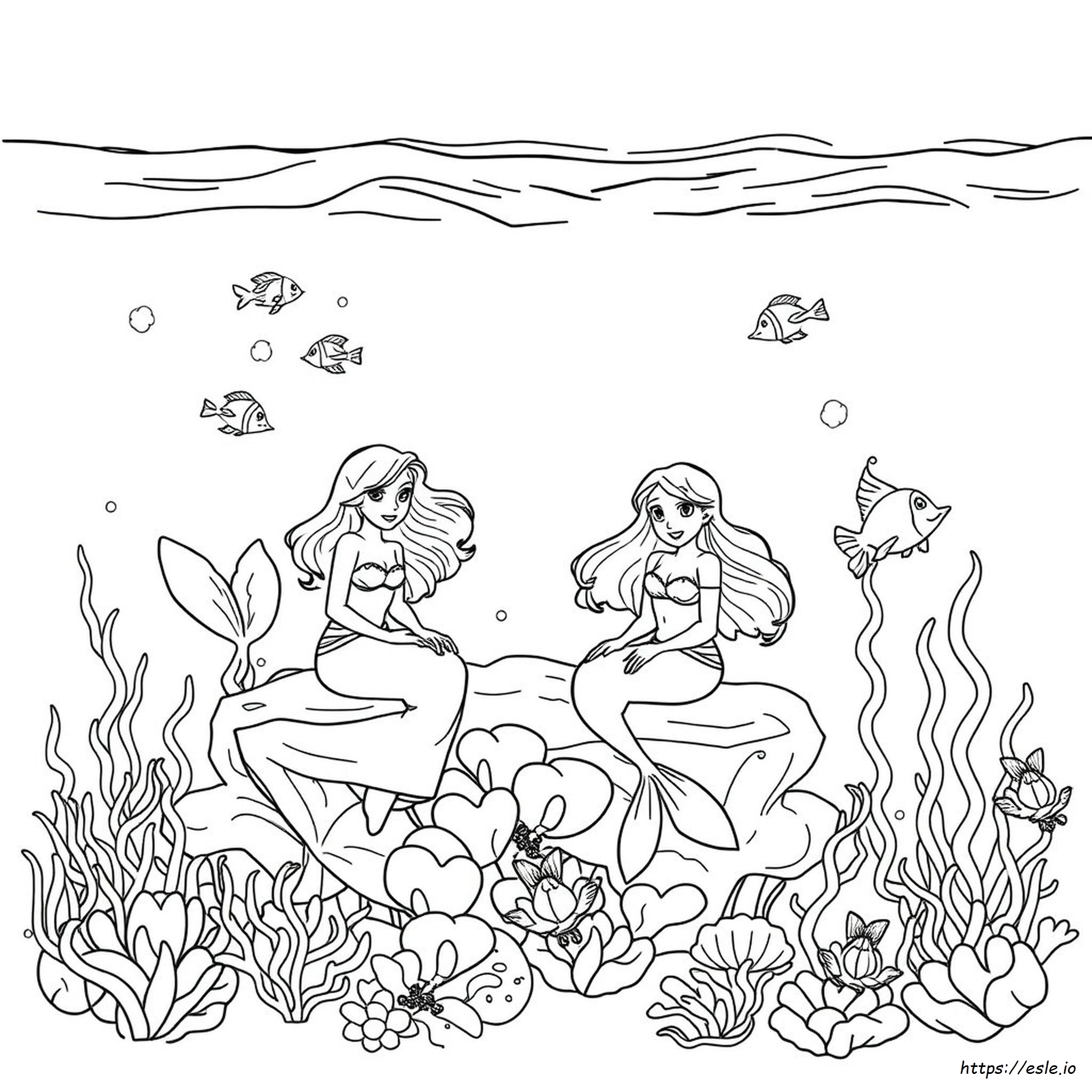 Coloriage H2o Sirène