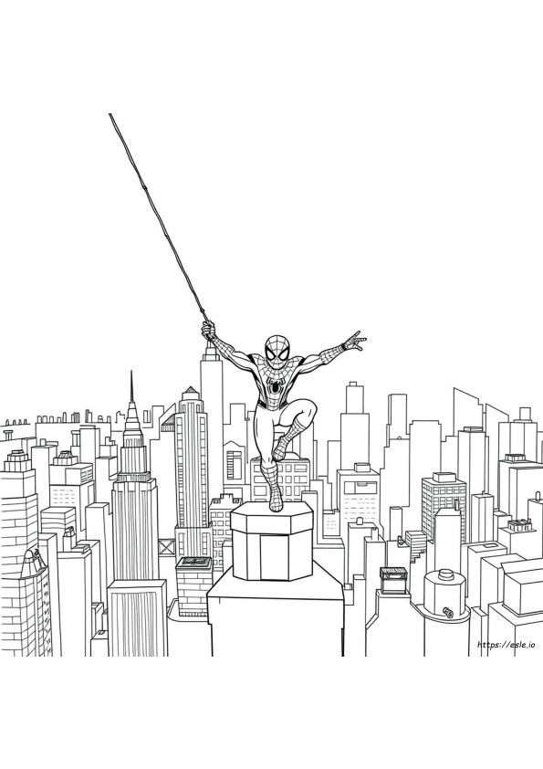 Spiderman Tom Holland Coloring Pages