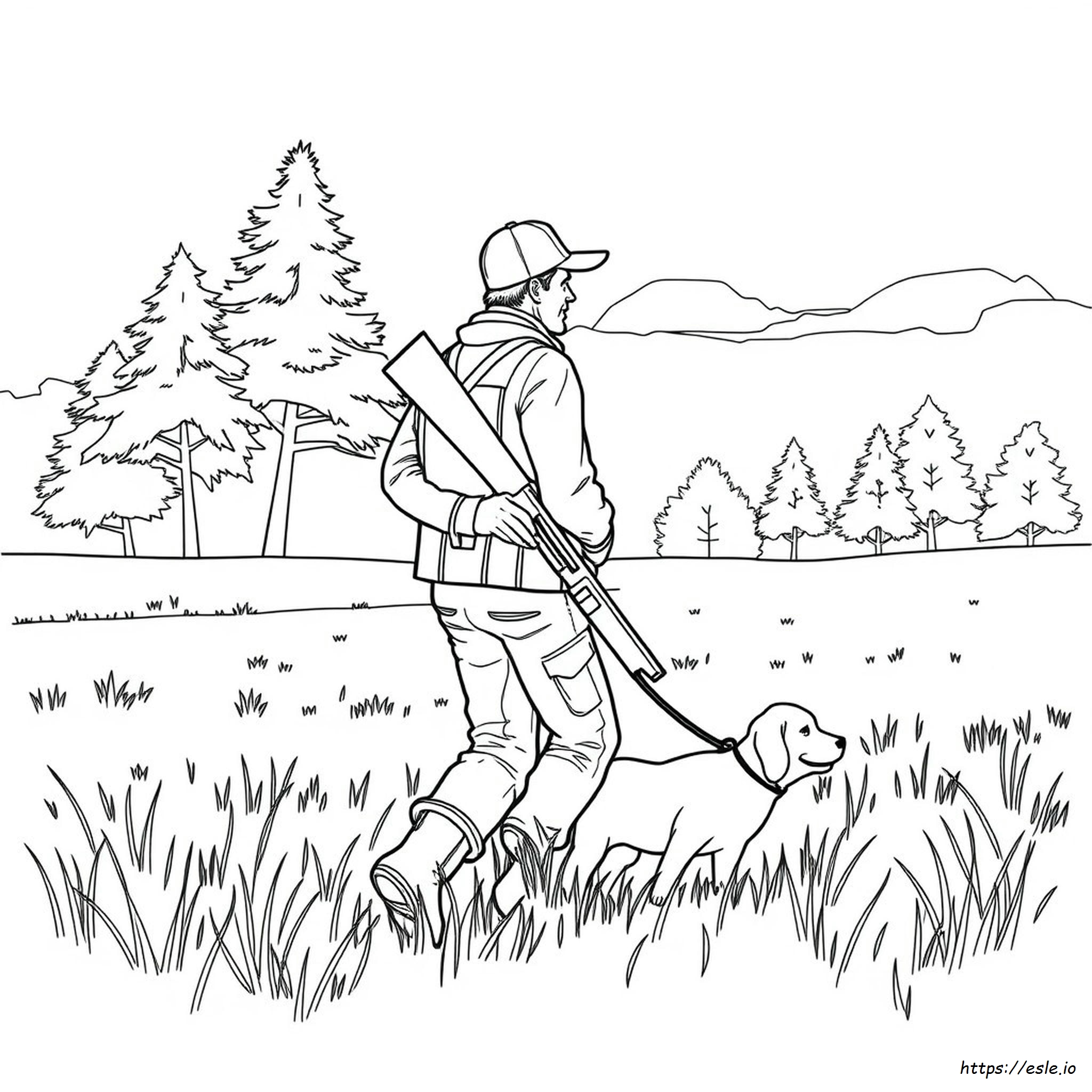 Hunting Coloring Pages Printable