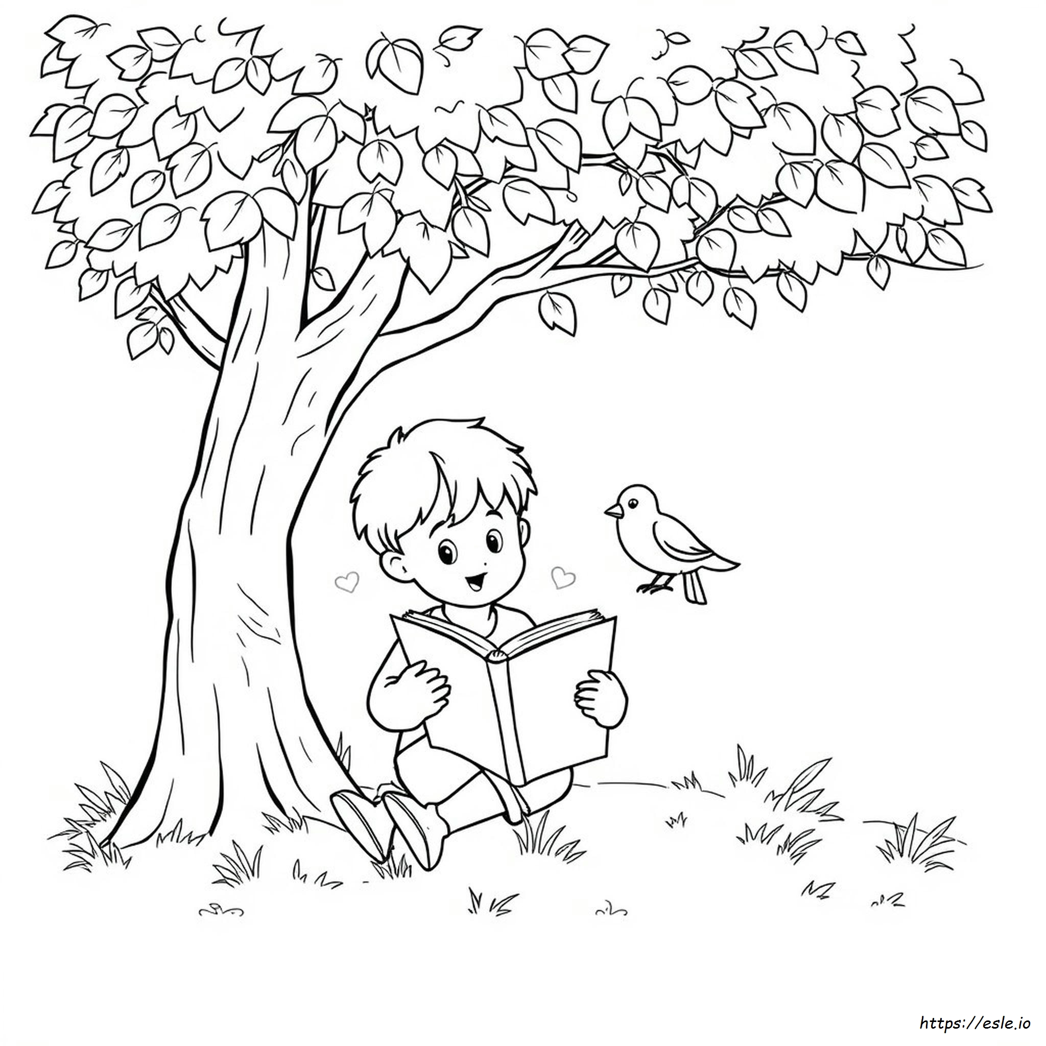 Disegno Da Colorare: Leggere È Divertente