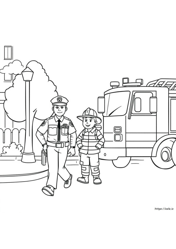 Community Helpers Coloring Pages Printable Pdf