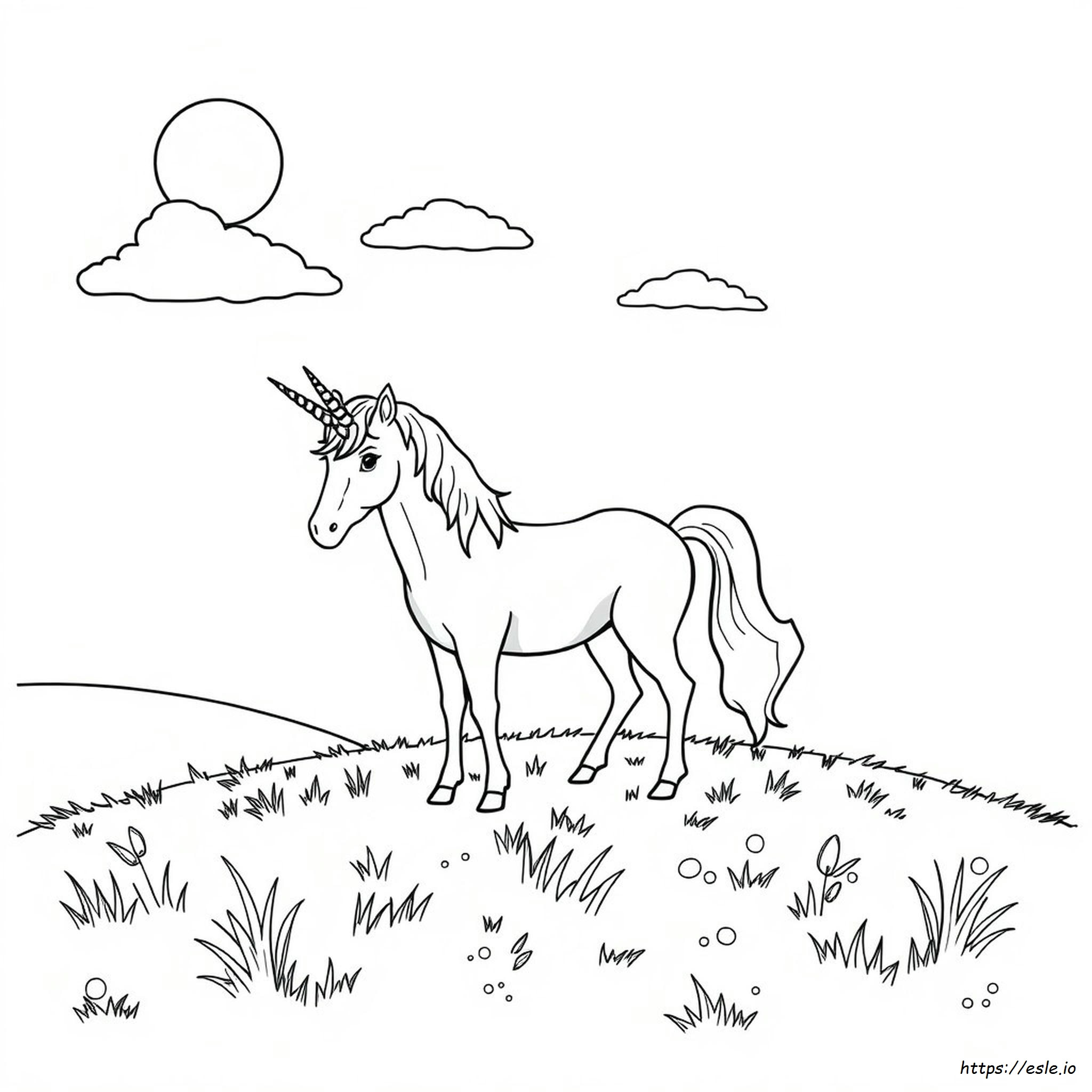 Unicorn Coloring Page Print Out