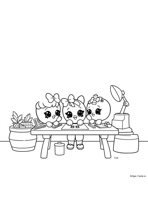 Shopkins Boyama Sayfaları Yazdır