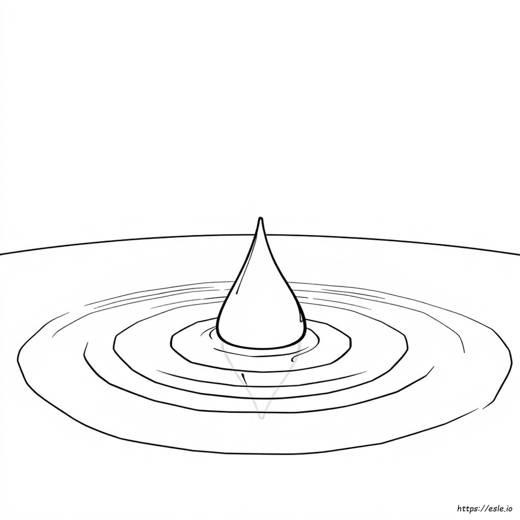 How To Color Drop - Free Printable Coloring Page