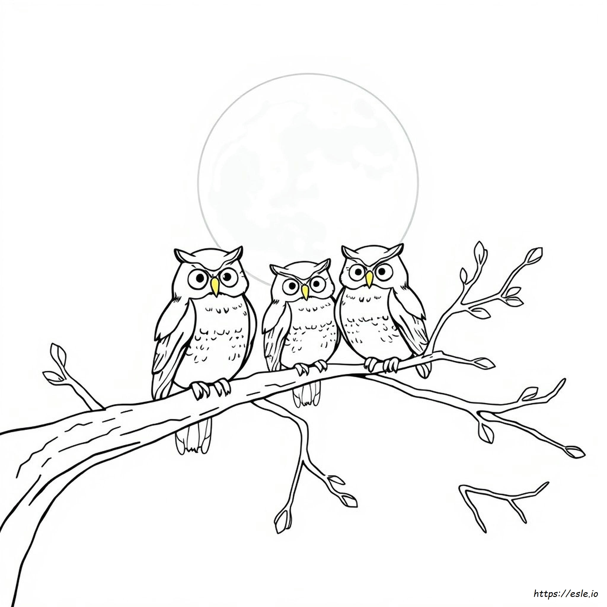無料フクロウぬりえ 大人向け 印刷可能