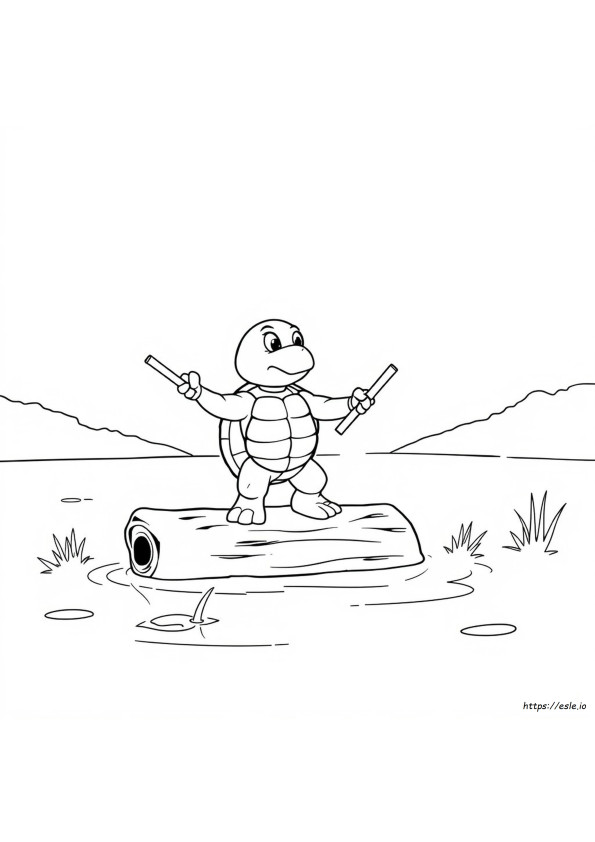Leonardo Colouring Pages