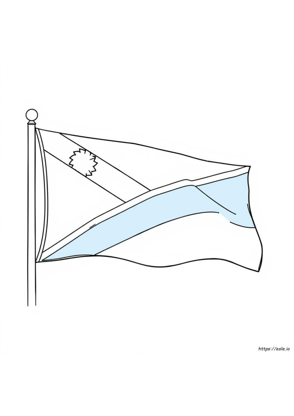 Tanzania Flag Coloring Page