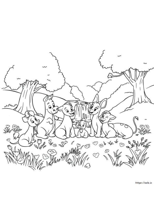Desenhos Para Colorir De Animais Disney