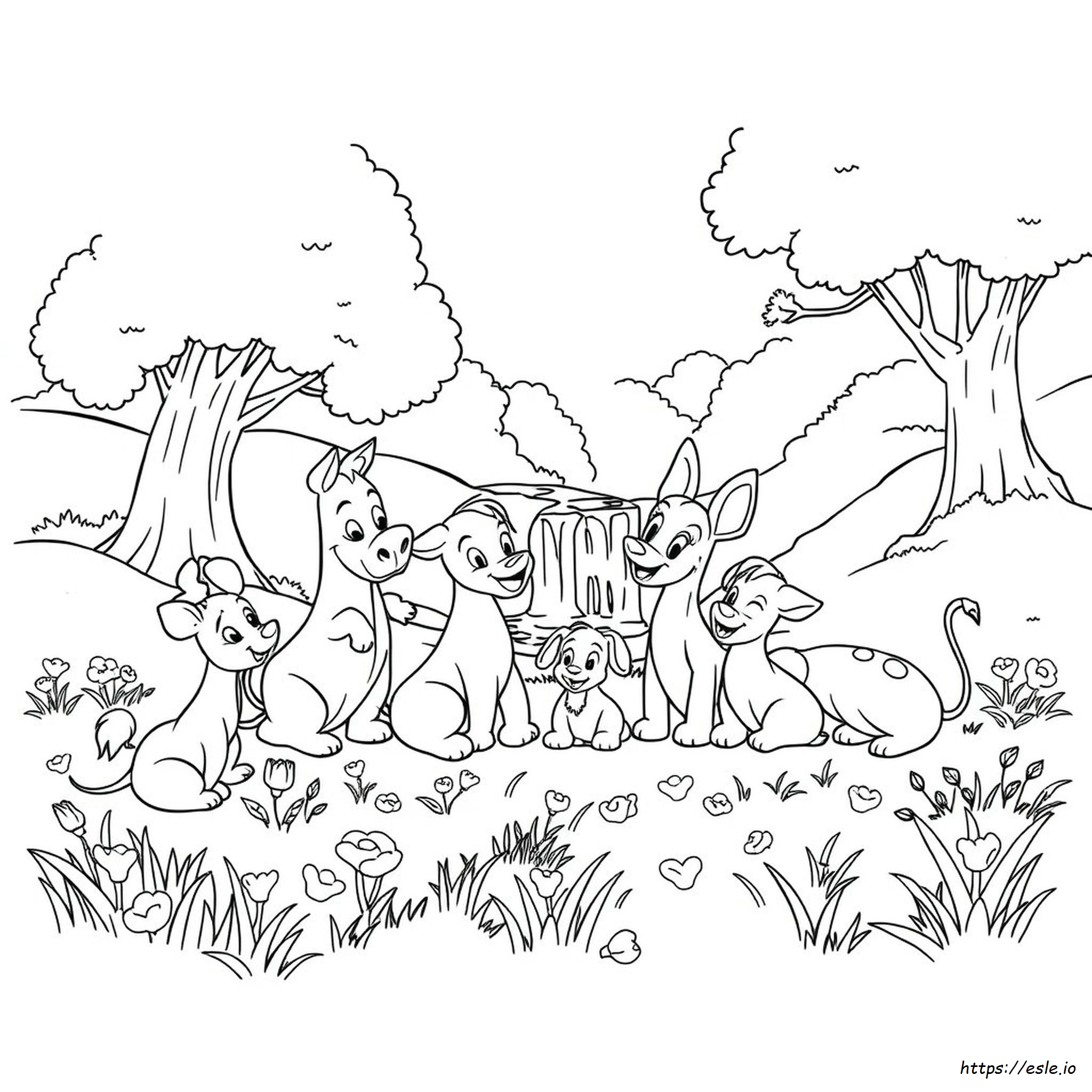 Coloring Pages Of Disney Animals