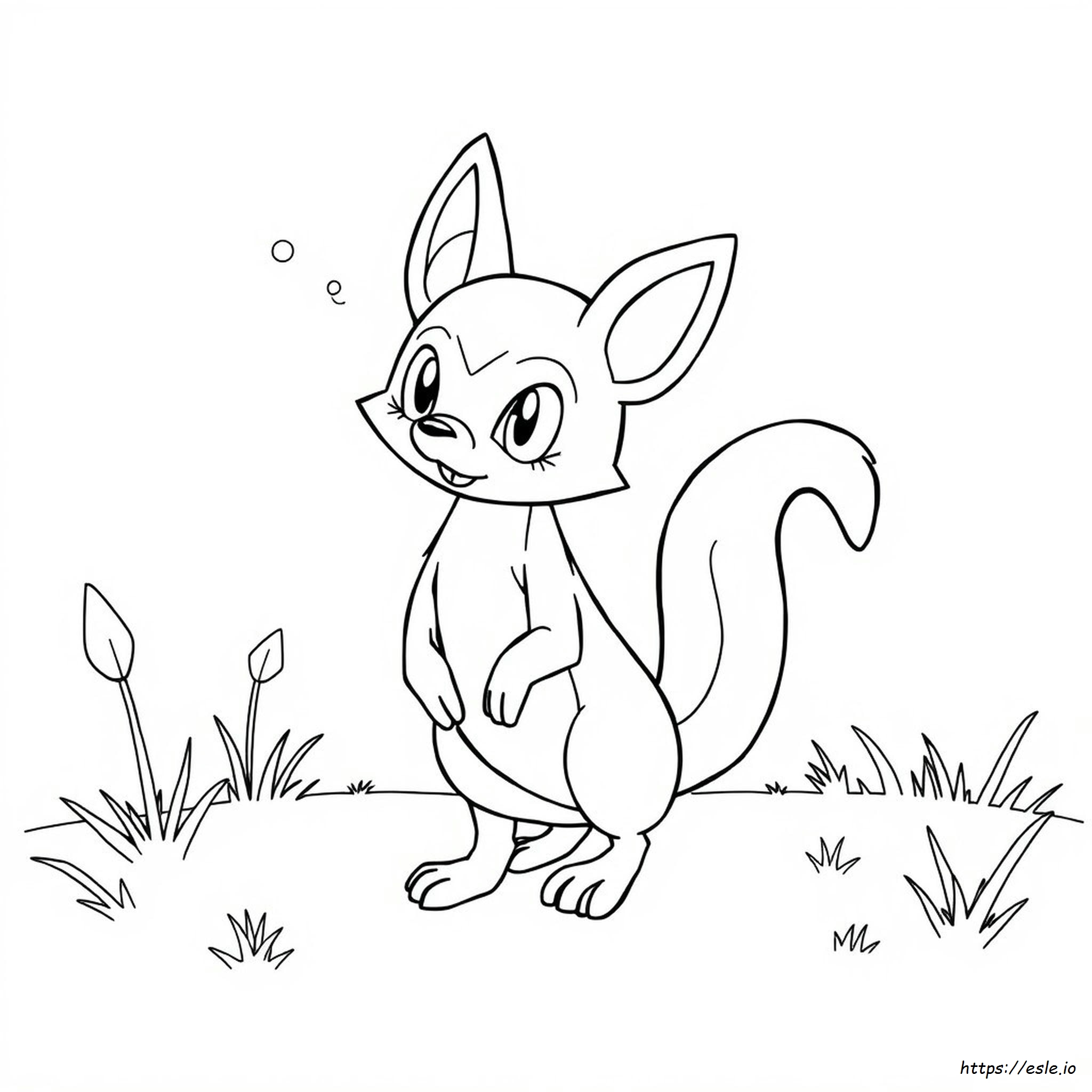 Gambar Mewarnai Riolu Yang Dapat Dicetak