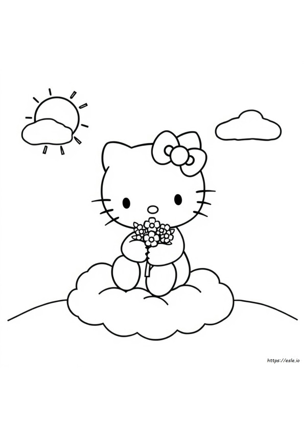 Hello Kitty Coloring Pages To Color Online Free