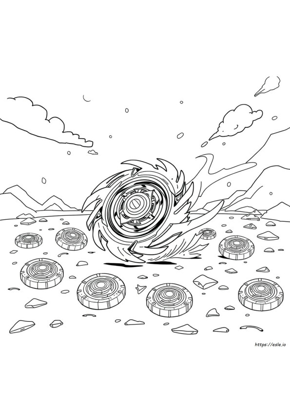Feuille De Coloriage Beyblade