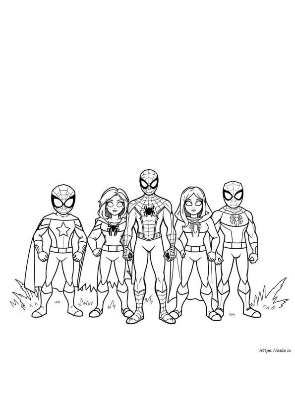 Amici Da Colorare Disegno Di Spidey E I Suoi Fantastici Amici