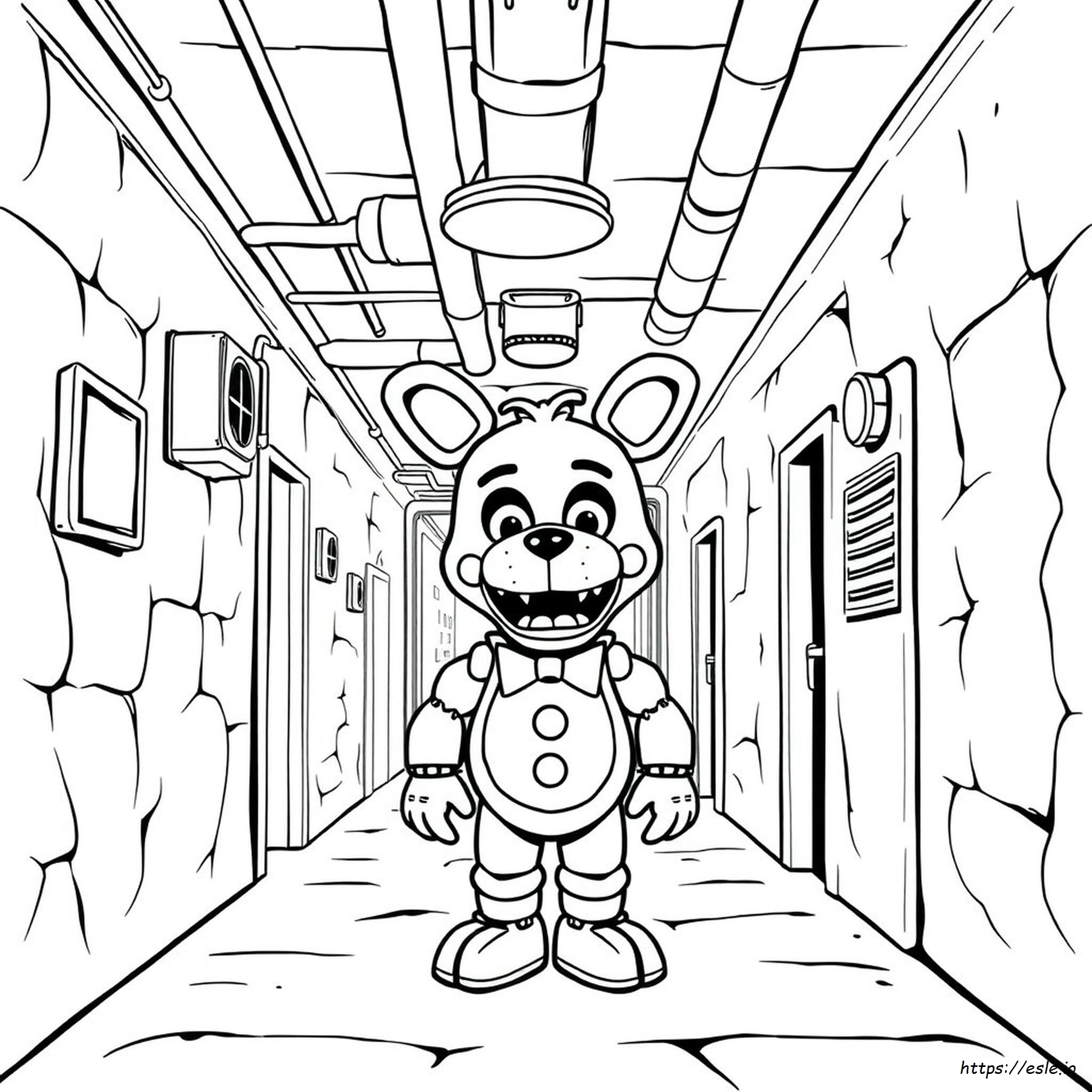 Gambar Mewarnai Fnaf - Halaman Untuk Dicetak