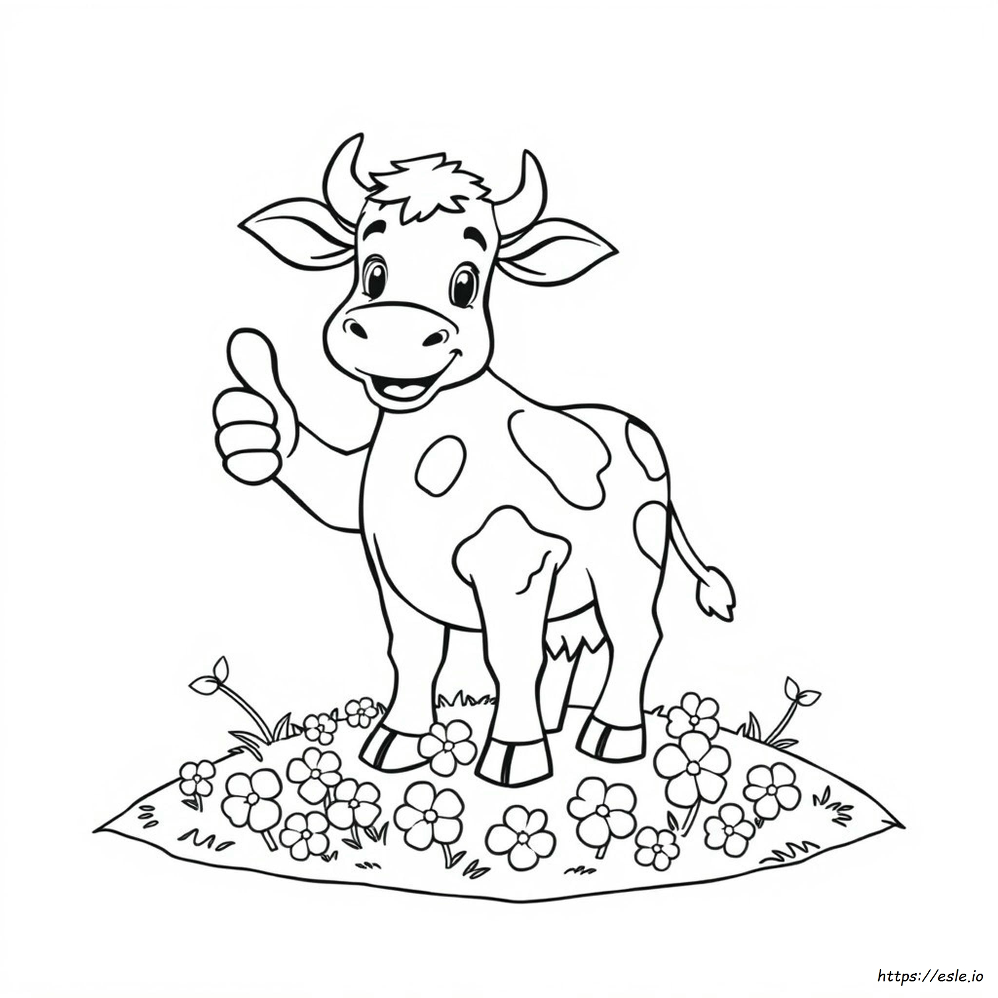 Funny Cow Coloring Page - Free Printable PDF for Kids