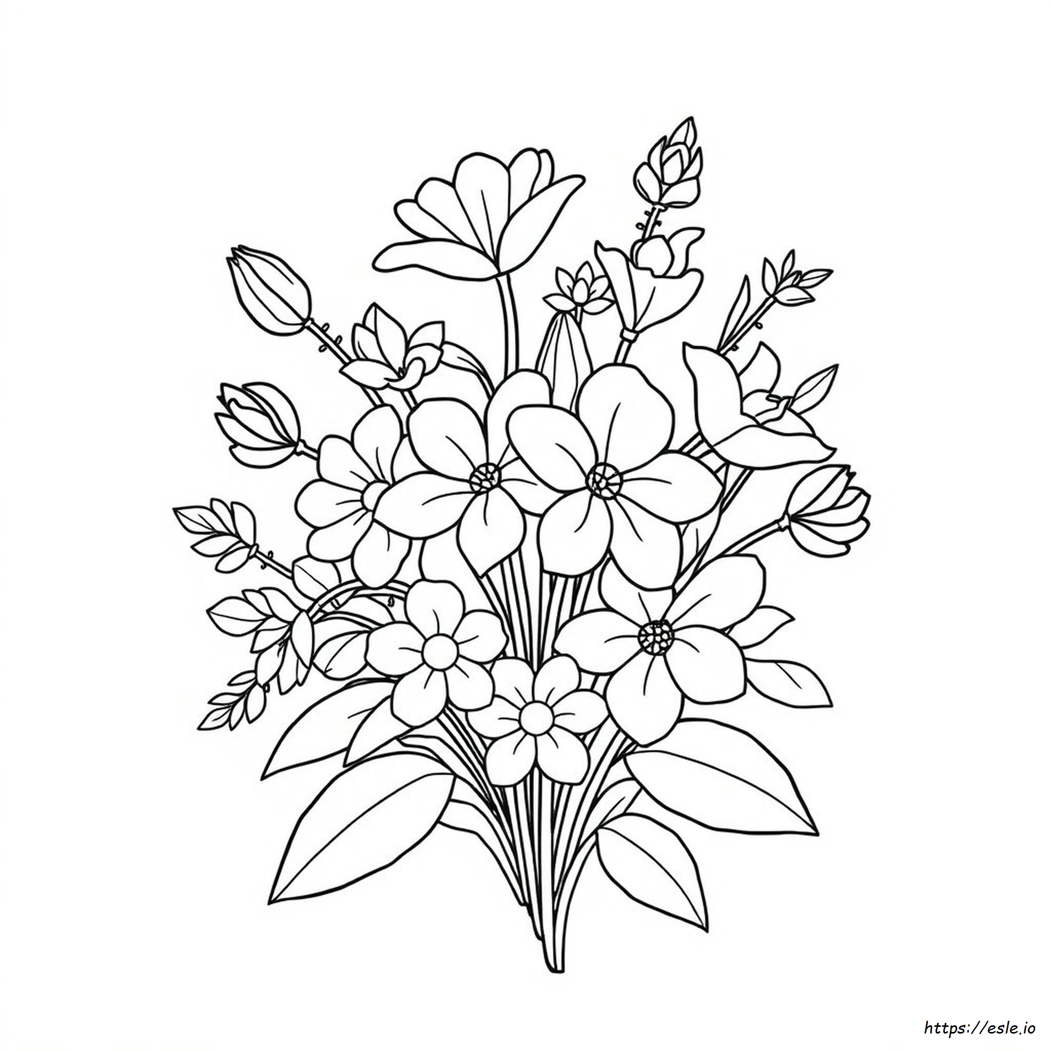 Coloring By Numbers Flowers
