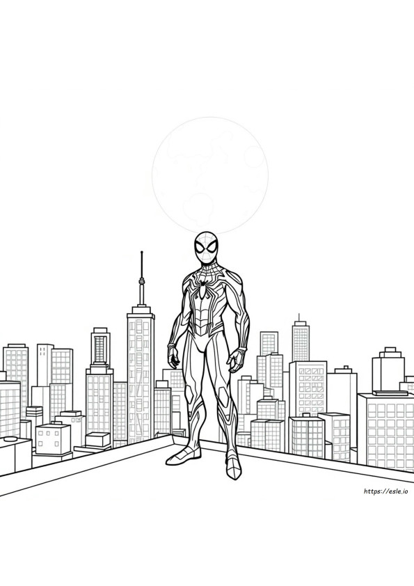 Iron Spider Suit Coloring Pages