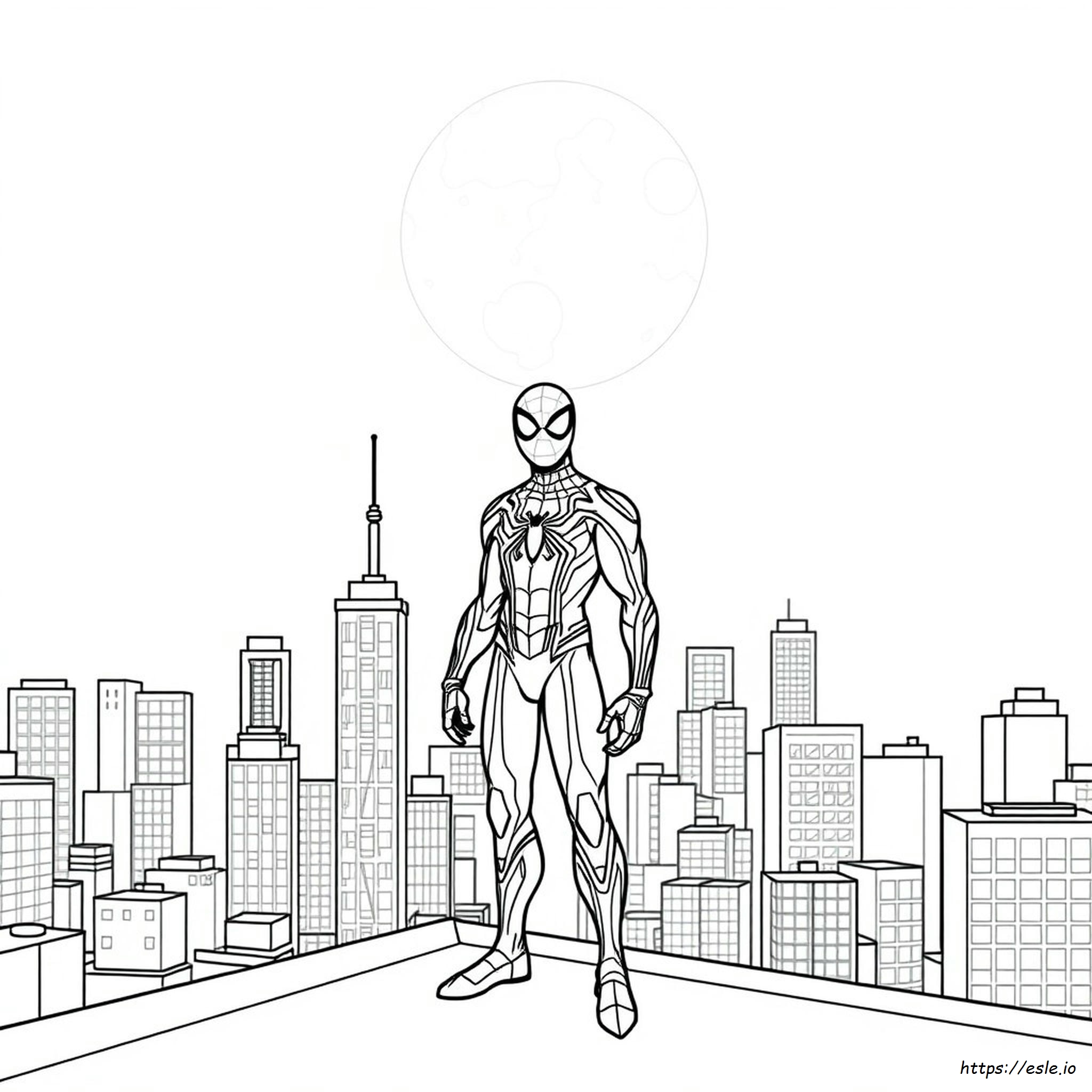 アイアン・スパイダー・スーツ ぬりえ 無料