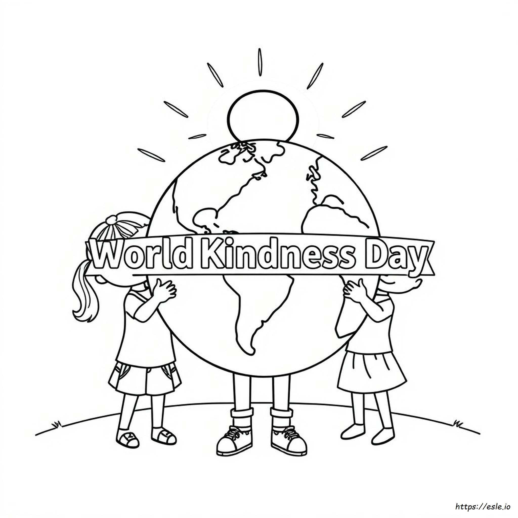 World Kindness Day Coloring Pages Free