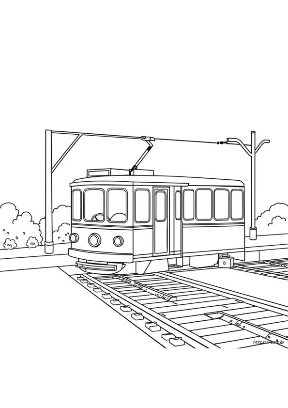 Trolley Coloring Page