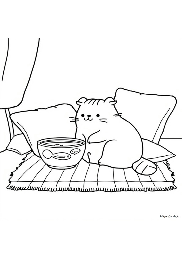 Pusheen De Colorat Gratuit
