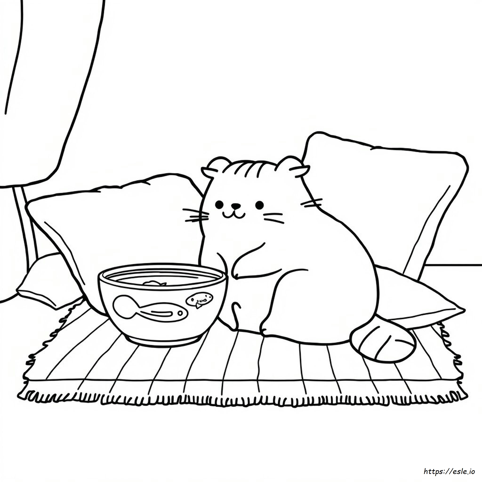 Pusheen Coloring Pages Free