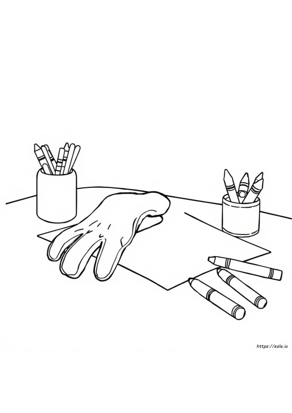 Gloves Colouring Pages
