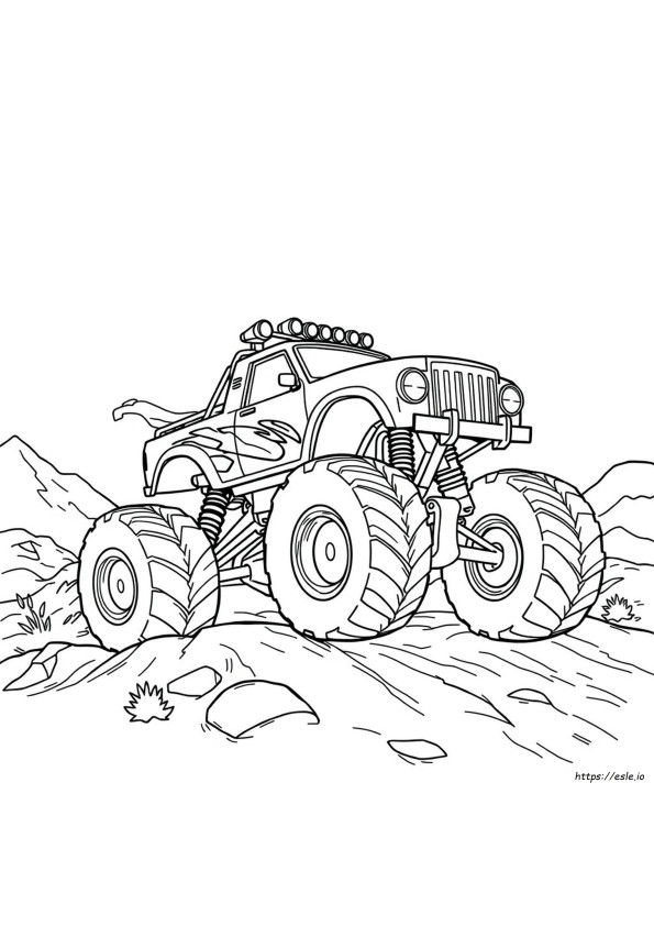 Coloring Pictures Of Monster Trucks