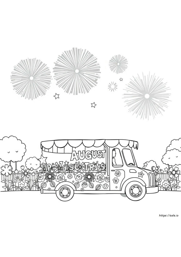 Dibujos Para Colorear De Agosto - Gratis Para Imprimir